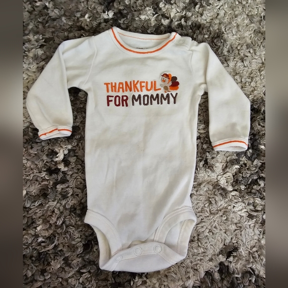 Carters Newborn Thanksgiving Longsleeve Onesie Fall - Picture 1 of 3